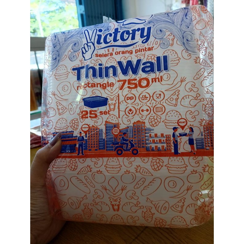 thinwall victory 750ml anti pecah, bening anti bocor