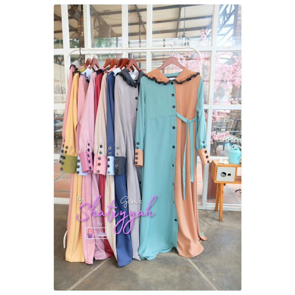 Shafiyyah by Zahidah Set Gamis Khimar