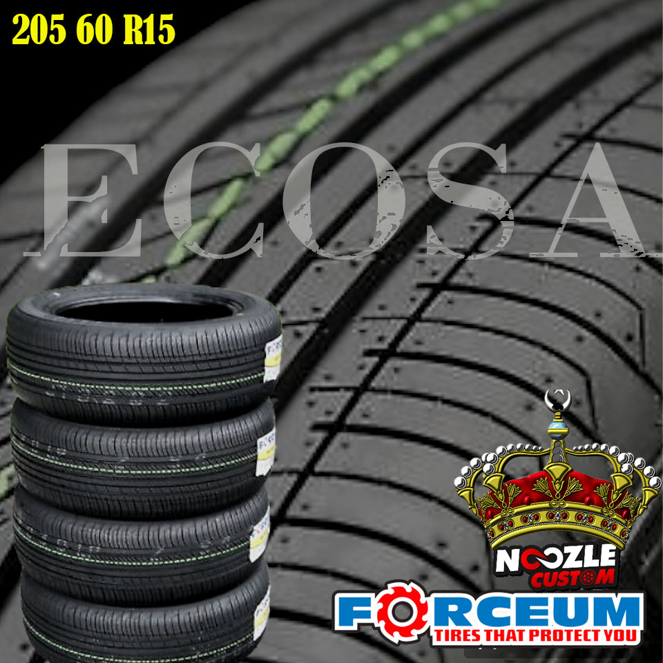 BAN MOBIL 205 60 R15 MEREK FORCEUM BAN LUAR TUBLES RING 16 TYPE ECOSA