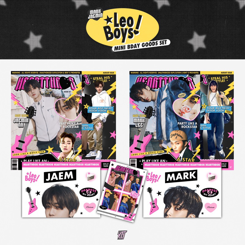 heartthrobmgz art print ( mark jaemin birthday kit )