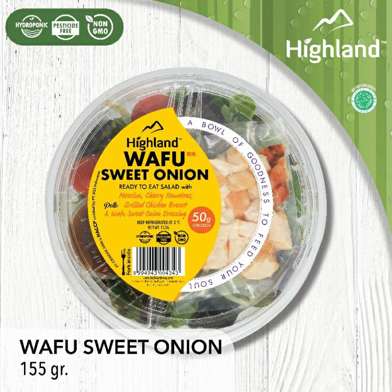 

SALAD WAFU SALAD + CHICKEN + DRESSING Highland 165g