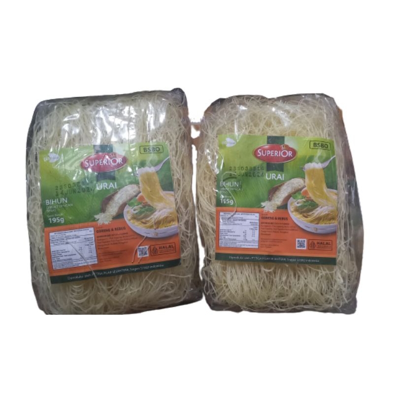 

BIHUN CAP SUPERIOR 195gr / BIHUN BERAS SUPERIOR / EXPIRED 2025