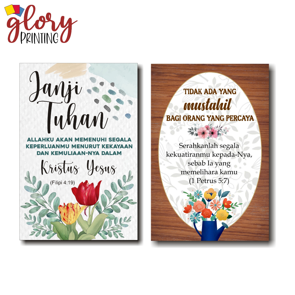 GLORY HIASAN DINDING 20x30 - QUOTES KRISTEN - DEKORASI AESTHETIC - WALL DECOR - POSTER KAYU