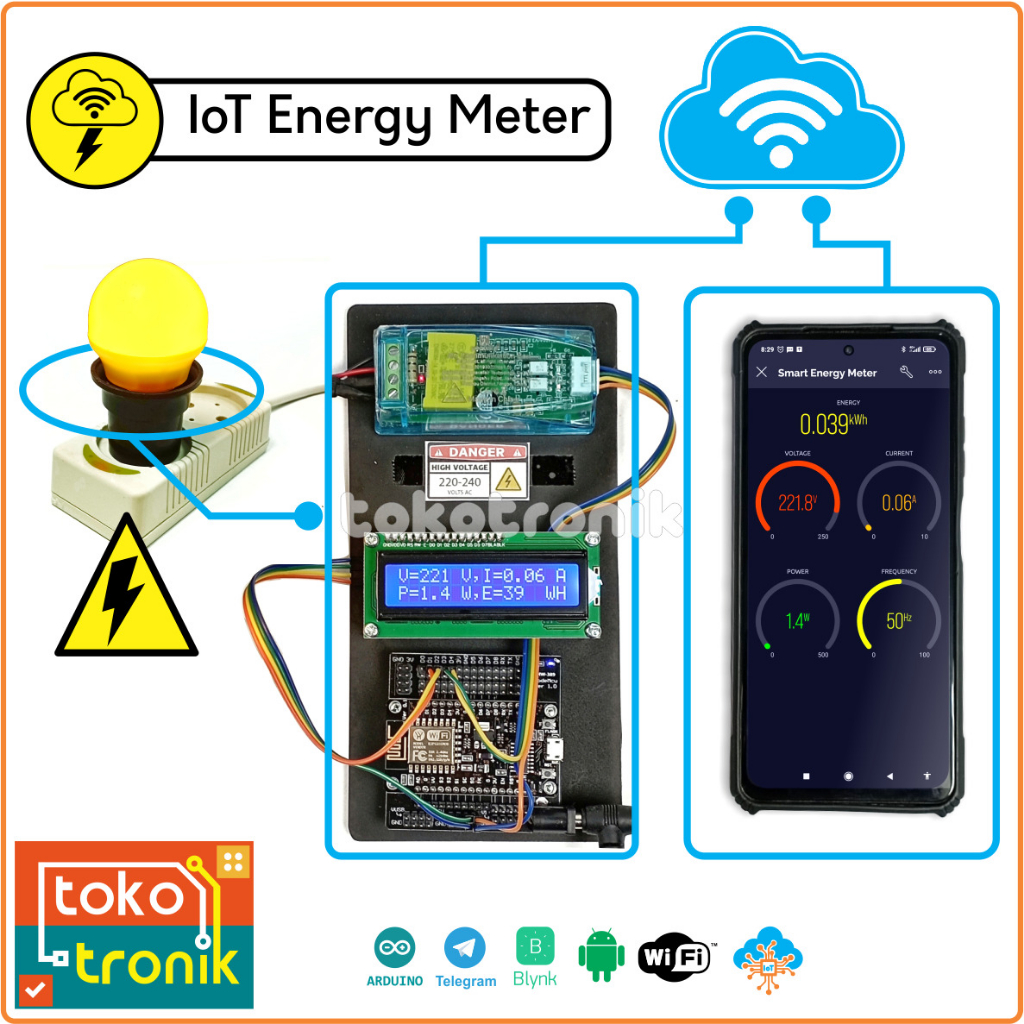 Starter IoT KWH Meter Listrik - Monitoring Energy Listrik Online
