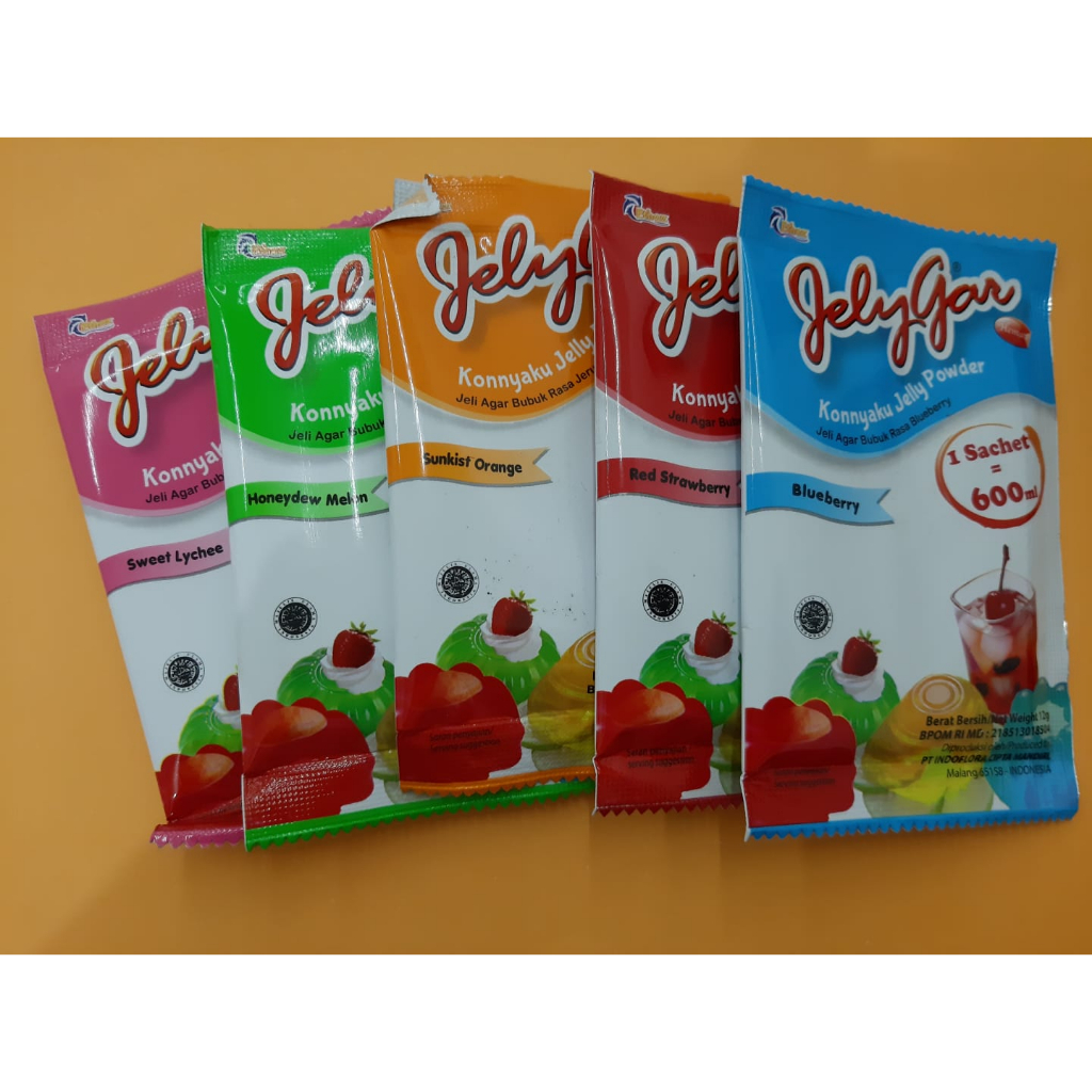 

JellyGar aneka rasa 12gr/ Jeli Agar/ Jeli Gar Leci/ Jeligar Melon/ Jely Gar Jeruk