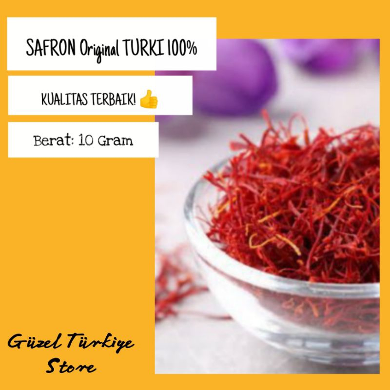 

SAFRON Original Turki 100%, 10 Gram