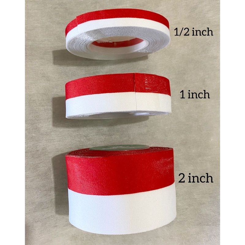 

Pita Merah Putih per roll / Pita bendera/ pita kain merah putih 17 agustus
