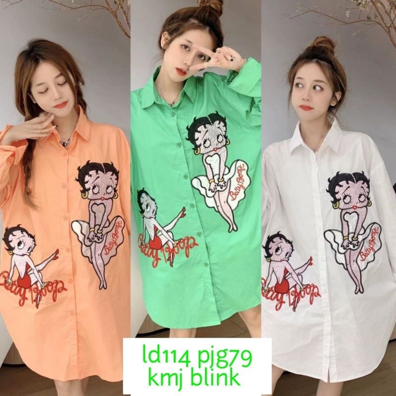 Tunik Motte Betty Boop Oversize Fit allsize