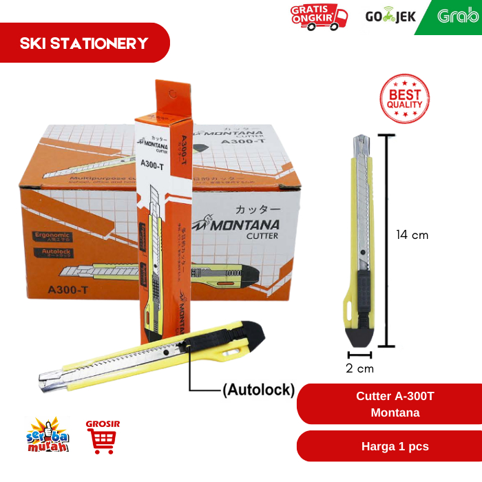 

Cutter Kecil / Pemotong Kertas A-300T Montana