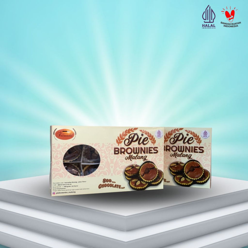 

Pie Brownies 3 Varian Toping