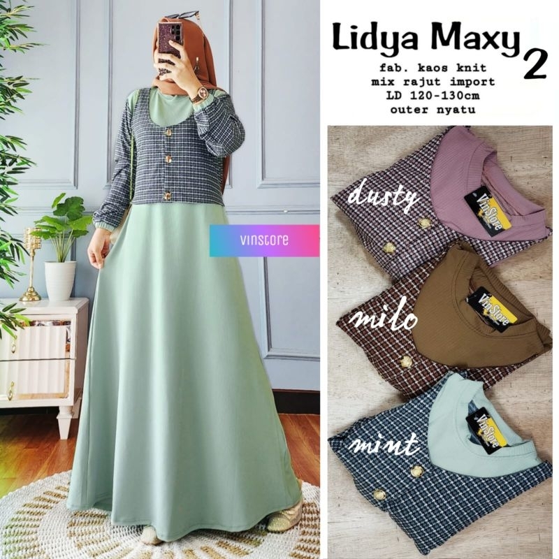 LIDYA MAXY 2 // GAMIS WANITA REMAJA // ORI BY VINSTORE