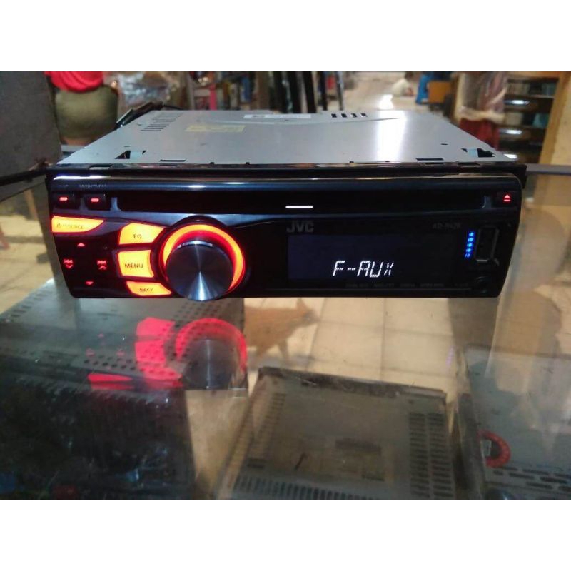 singledin JVC CD MP3 usb Aux radio am FM headunit audio mobil