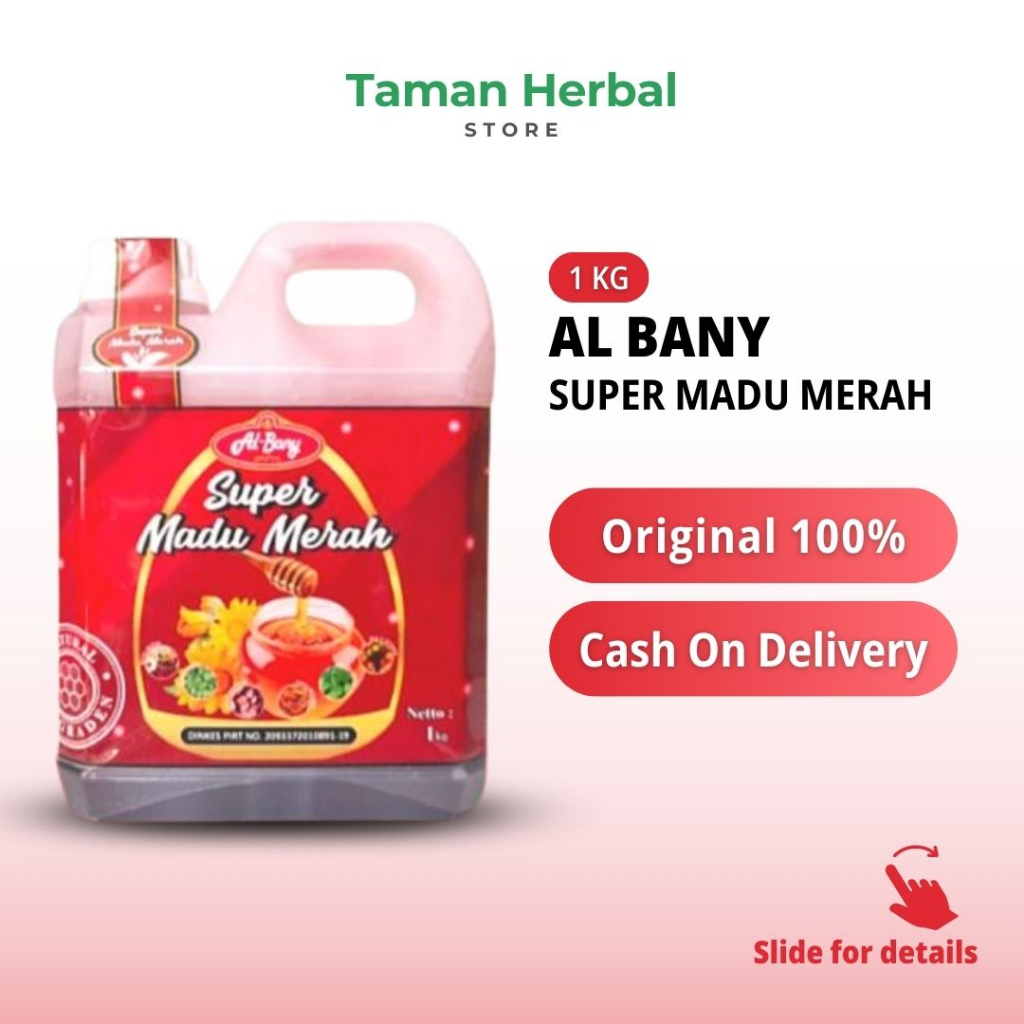 Al Bany Albany Super Madu Merah Akar Bajakah | Herbal Anemia, Diabet, Kanker (1 Kg)