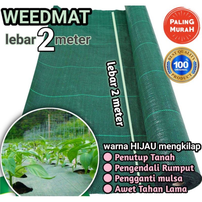 WEEDMAT lebar 2 meter/Terpal GreenHouse