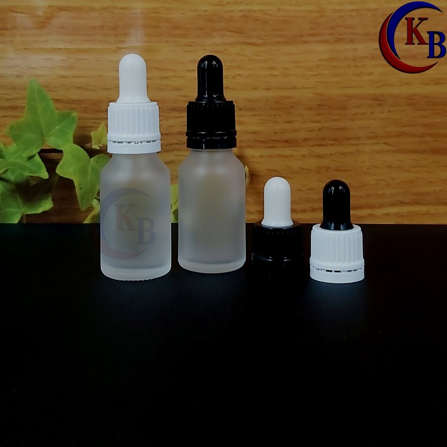 BOTOL PIPET 15 ML SERUM TETES SEGEL / BOTOL KACA CLEAR FROSTED 15ML