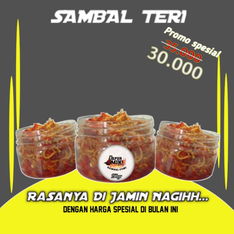 

Sambel Teri Dapurminiofficial 150gram