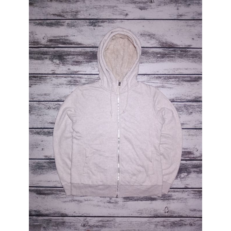 (A8)ZIPER HOODIE SERPA DALAM SECOND SIZE M