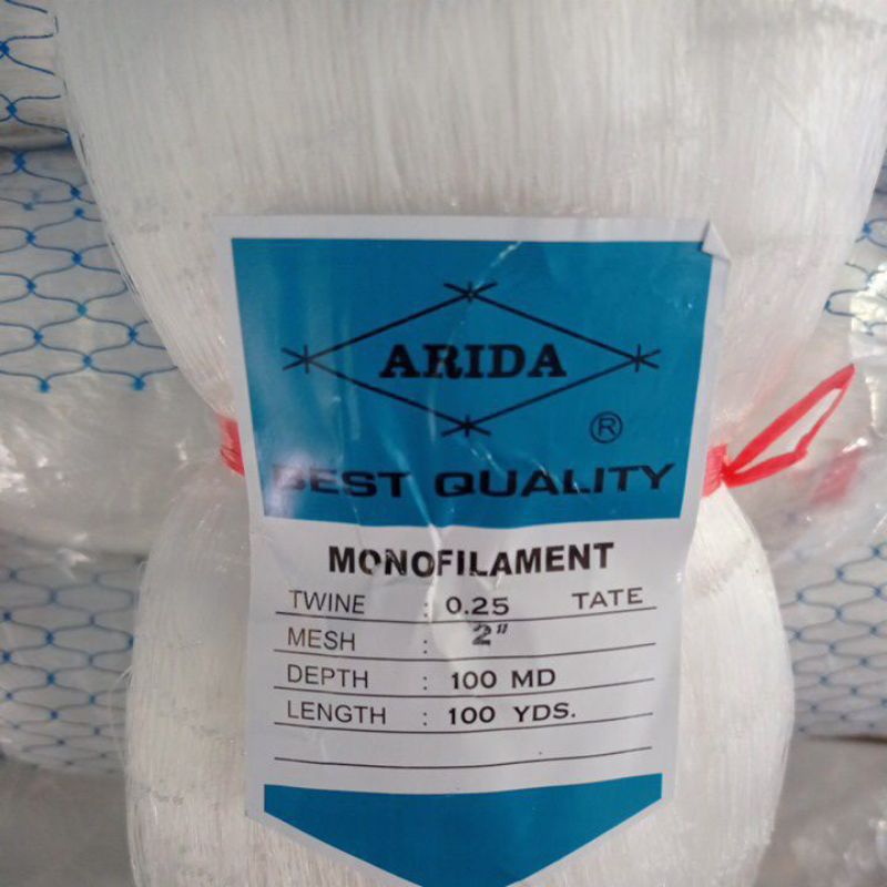 JARING IKAN ARIDA 2 inchi 0.25 100MD/100YDS TATE pukat jala jaring ARIDA ORIGINAL