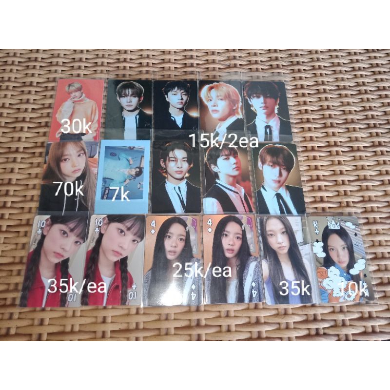 pc photocard pola enha enhypen new jeans Jake jay jungwon heeseung sunghoon sunoo ni-ki haerin Hanni