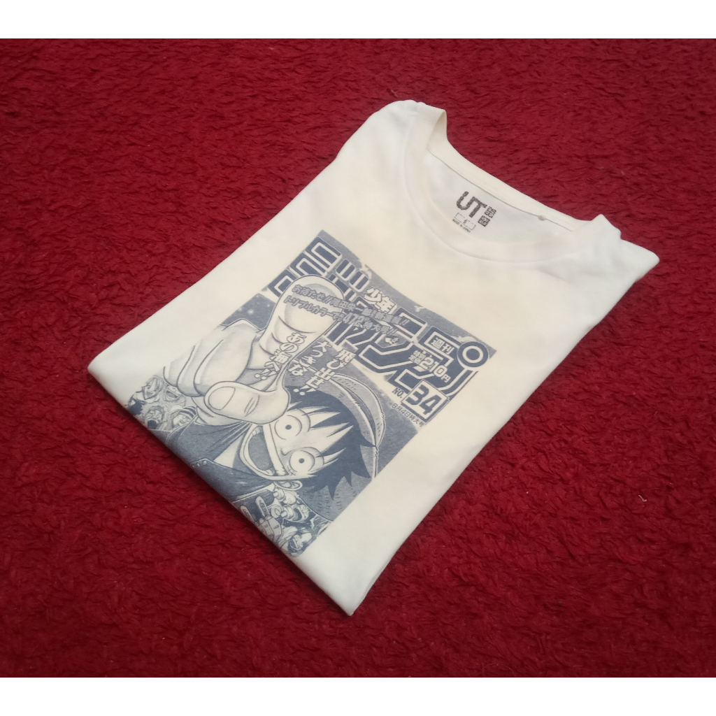 Baju Tshirt UT X OnePiece Second Size S fit ke M
