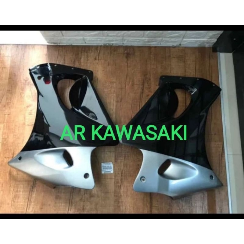 sayap fairing ninja Rr old hitam silver original