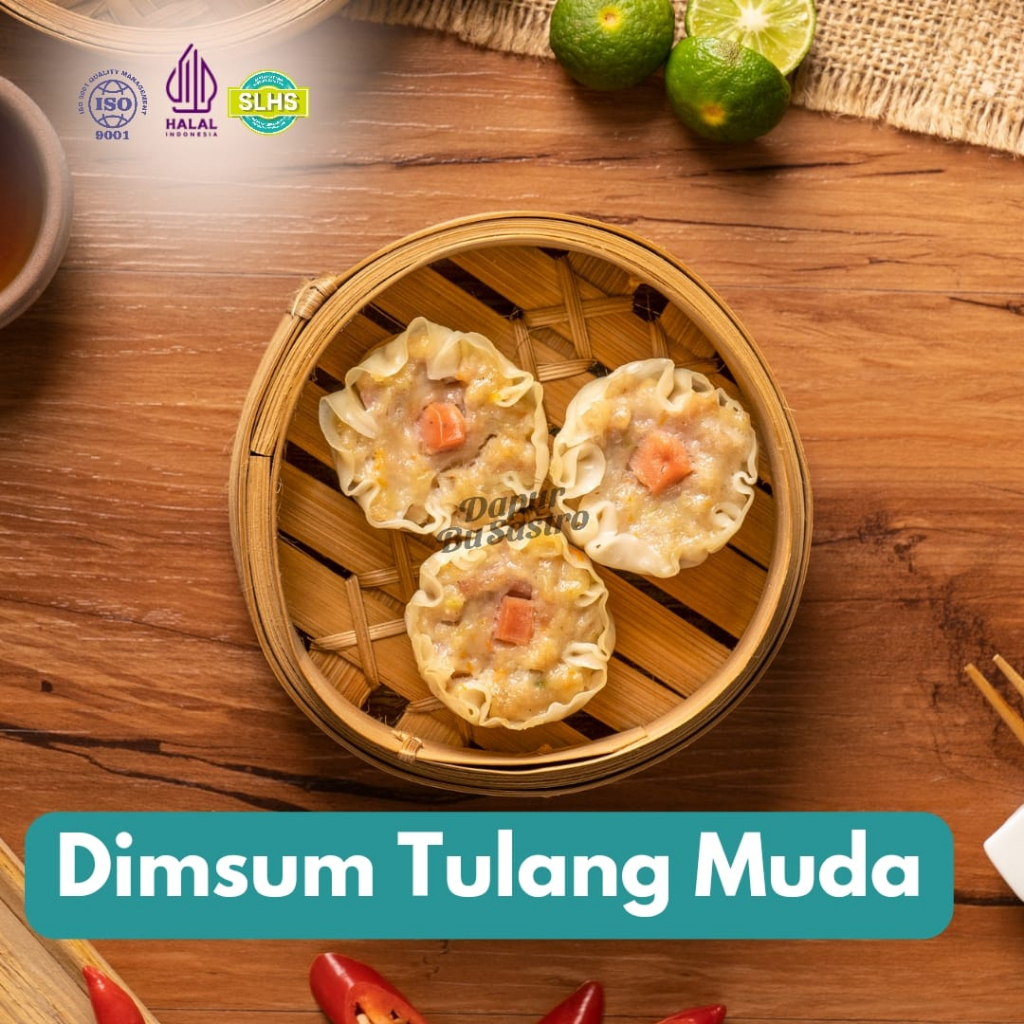 

Dimsum Tulang Muda - Dimsum Ayam Frozen Isi 10 pcs Free Saus Dimsum