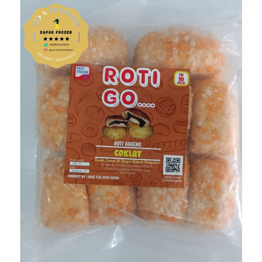 

Roti Go-Roti Goreng Rasa Coklat