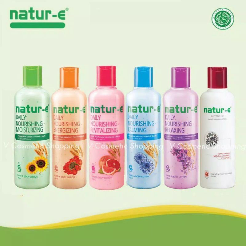 HAND & BODY LOTION NATUR E Daily Nourishing Moisturishing | Energizing | Revitalizing | Advanced | H