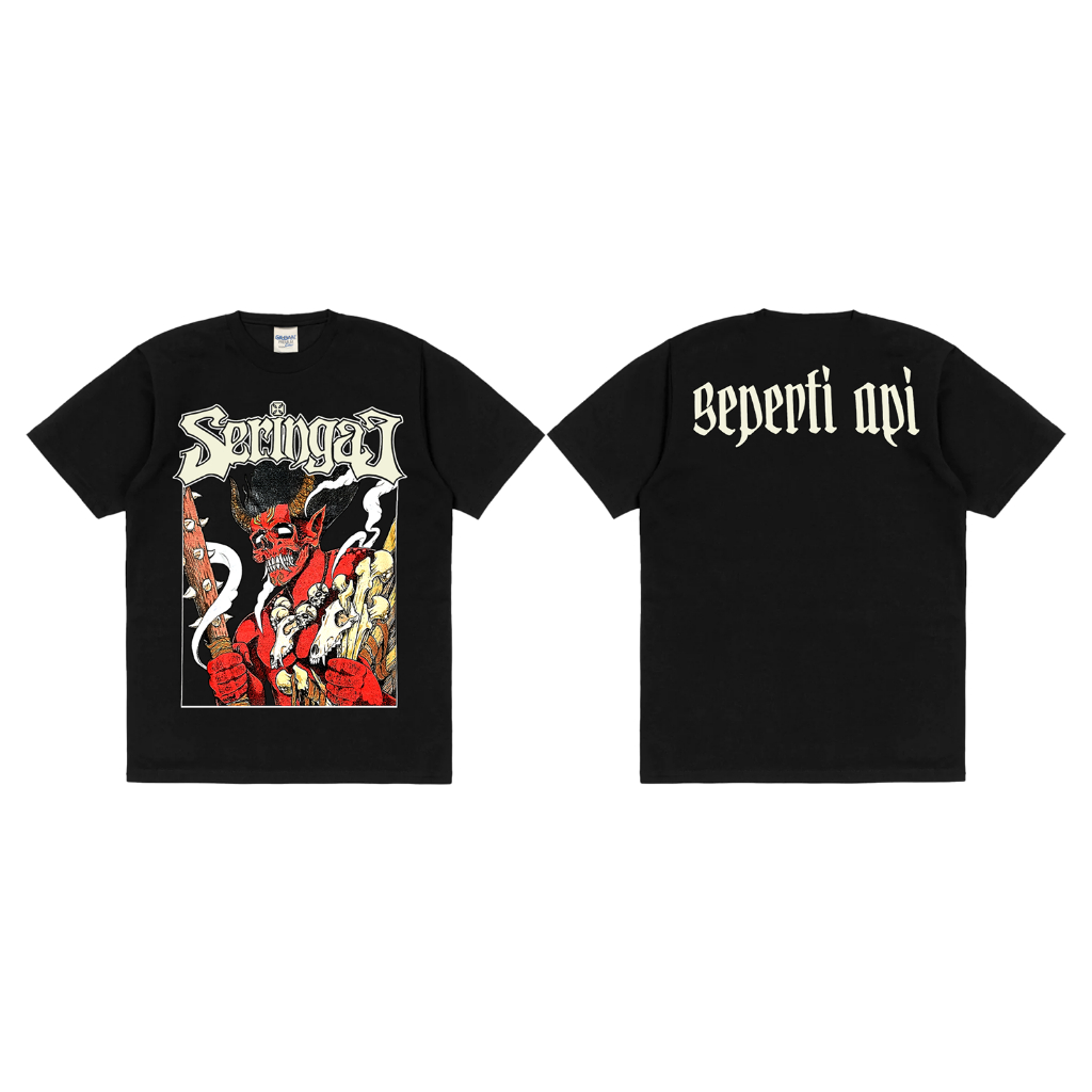 Skena T-shirt Band Seringai - Seperti Api