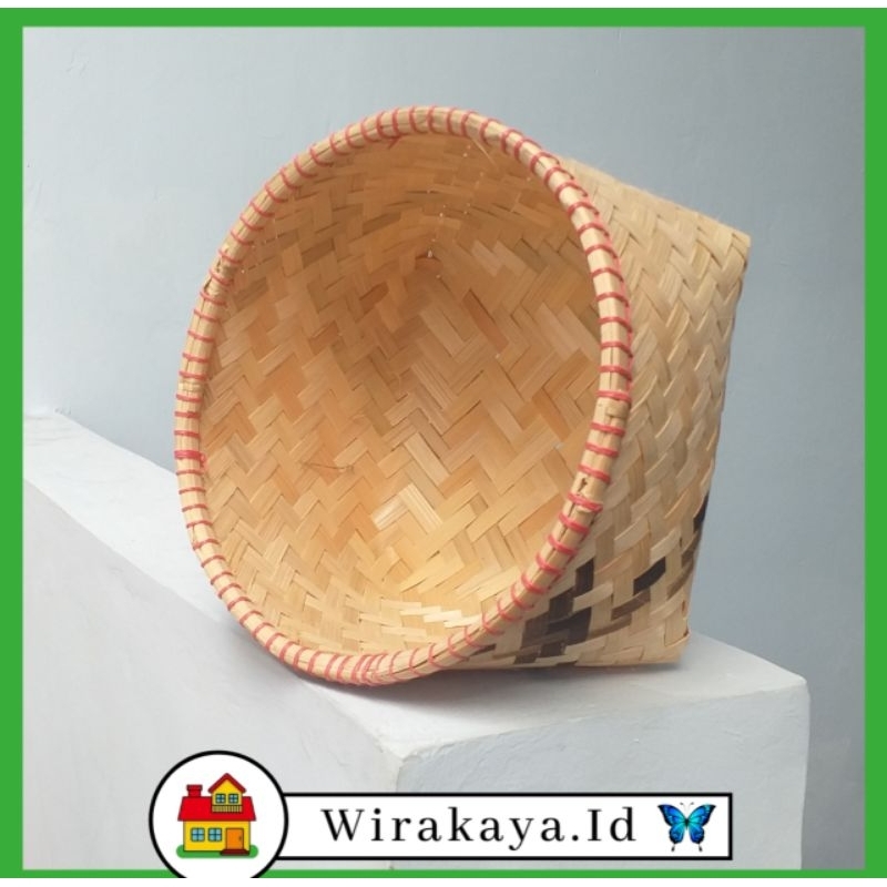 TOMPO Tolok Mini Besek Bakul Keranjang Bambu Segi Empat - Uk. Kecil