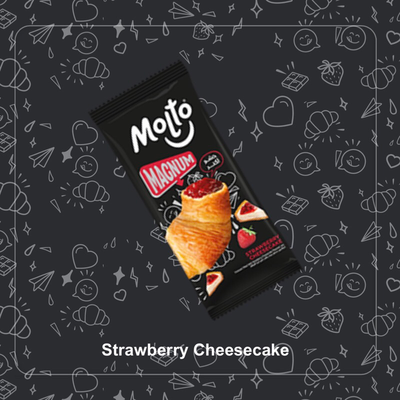

MOLTO MAGNUM STRAWBERRY CHEESECAKE | ROTI CROISSANT MESIR