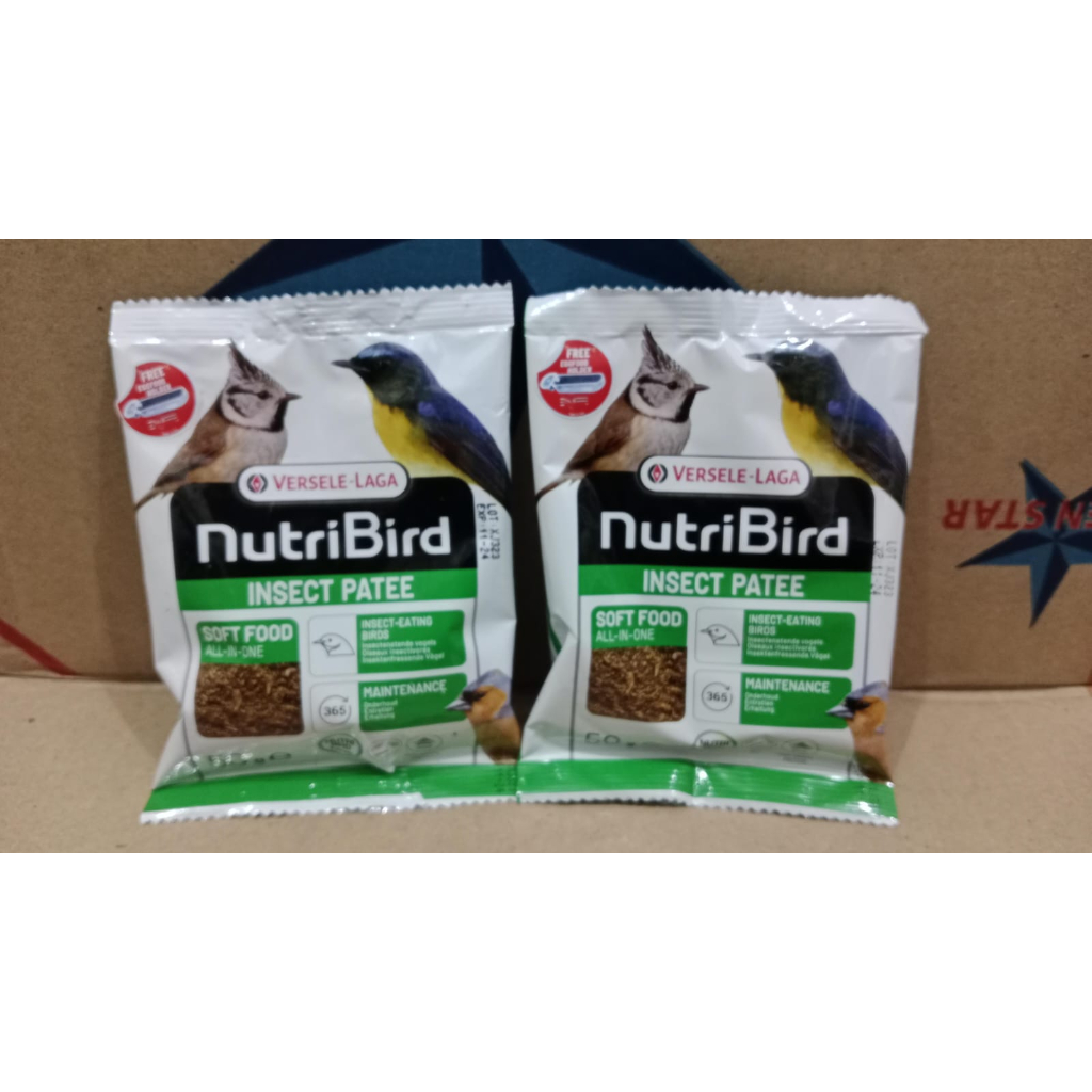 NUTRIBIRD INSECT PATEE PATTE VERSELE LAGA VOER PUR IMPORT PAKAN BURUNG MURAI DAN BURUNG LAINNYA