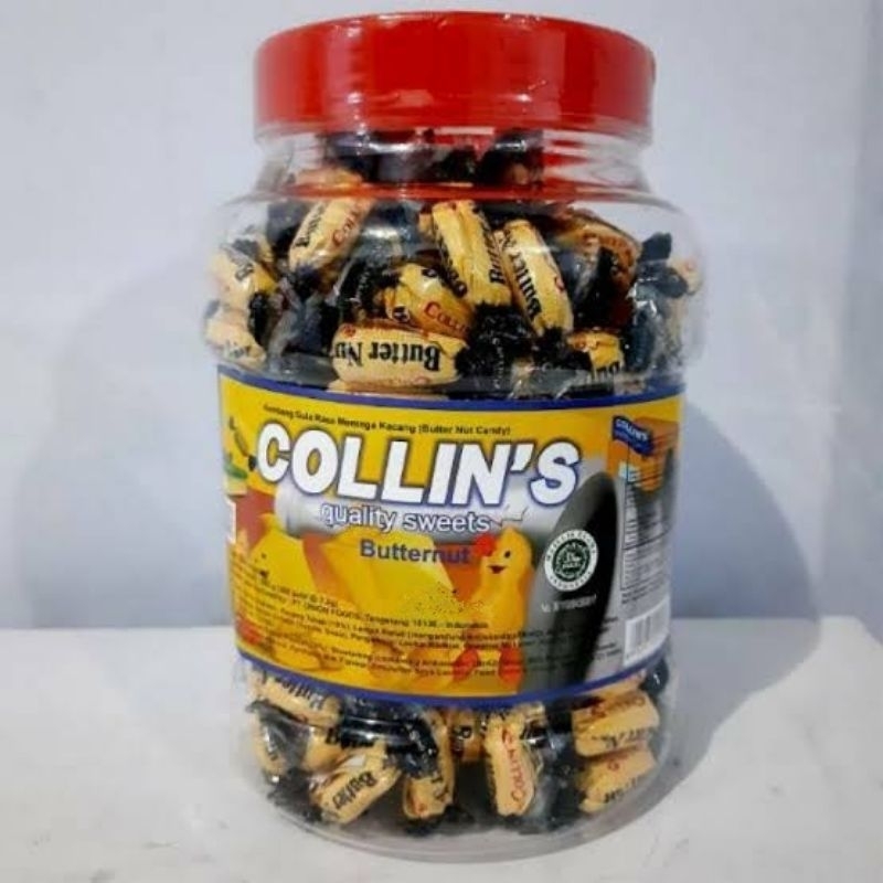 

Permen Butternut Collins Kacang Peanut Candy Toples Isi 208 Pcs