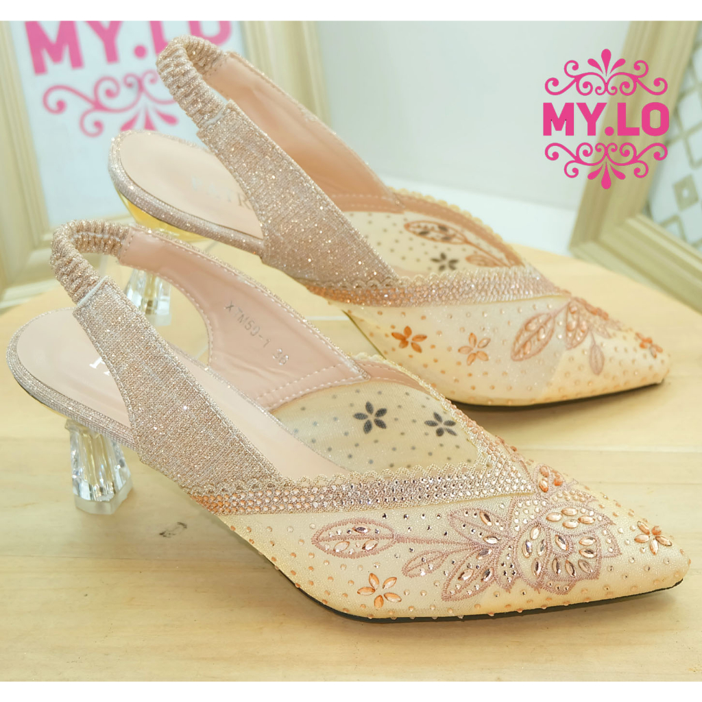 SANDAL PESTA WEDGES SELOP KEBAYA WANITA IMPORT MYLO MS11A65