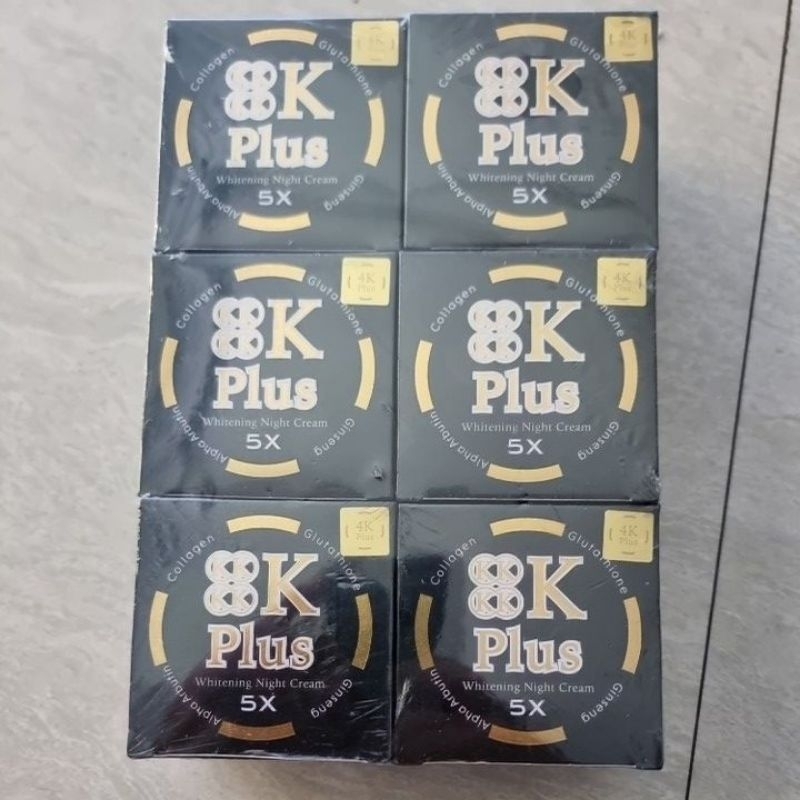 4k plus Whitening night Cream, Pemutih wajah terbaik di Thailand