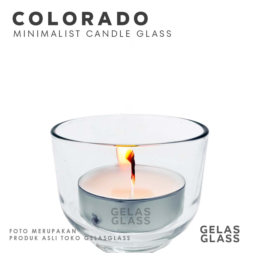 Gelas Pendek Lebar Bening Tempat Lilin Kaca Teh Whisky Mini Pudding Canape Lilin Shot Kopi GELAS GLA