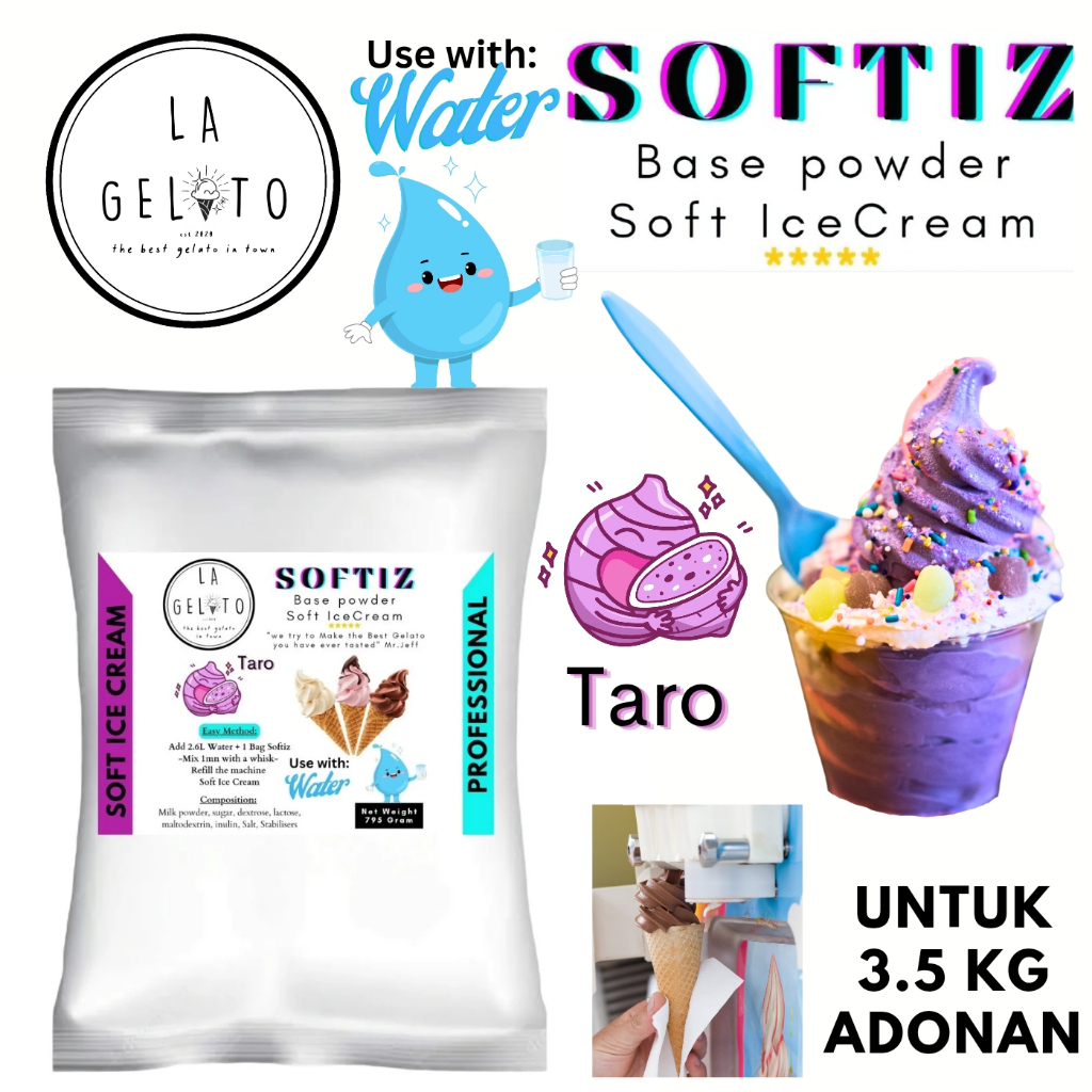 

Bubuk Soft ice cream spesial - Rasa Taro