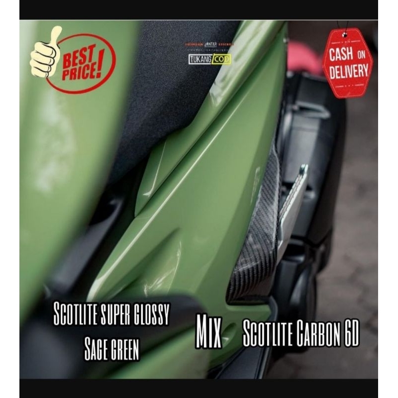 Sticker skotlet sage green/skotlet motor sage green/sticker skotlet motor sage/skotlet motor