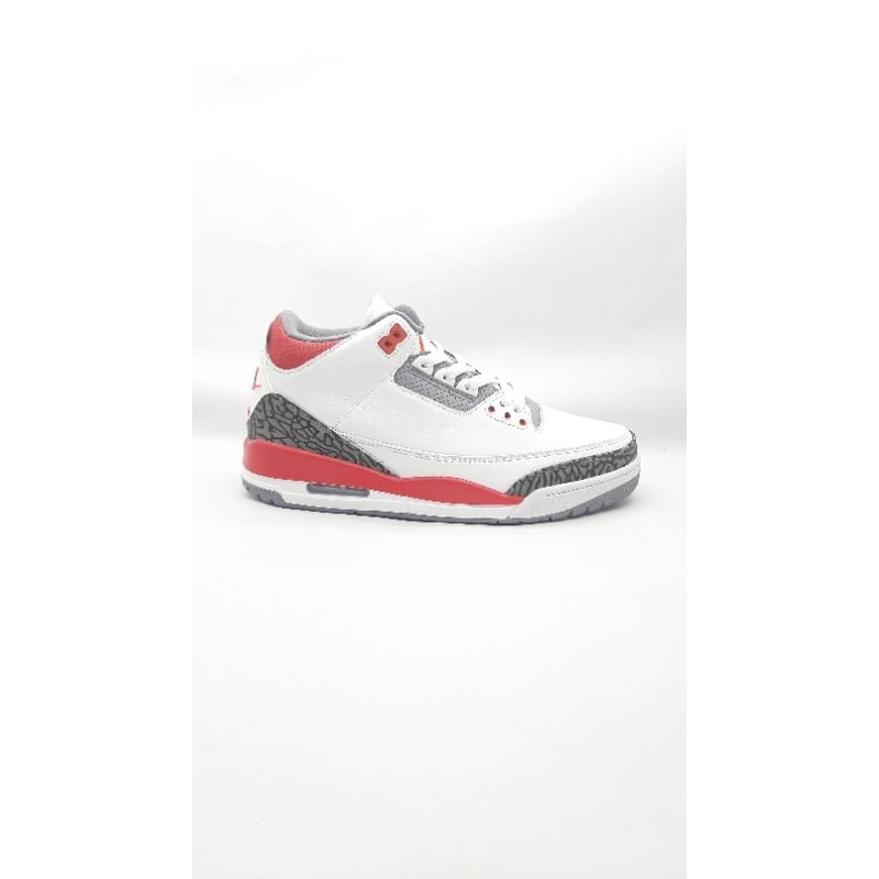 Air Jordan 3 Retro White / Fire / Red - Black