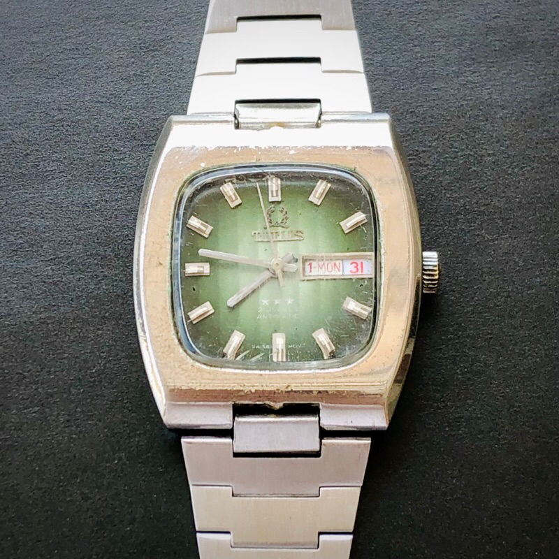 JAMTANGAN PRIA AUTOMATIC TITUS / ARLOJI LAWAS ANTIK