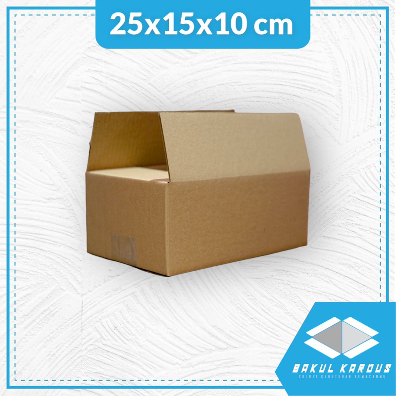 

kardus 25x15X10 cm | box | karton | kardus polos | kardus jadi | online shop | souvenir | custom