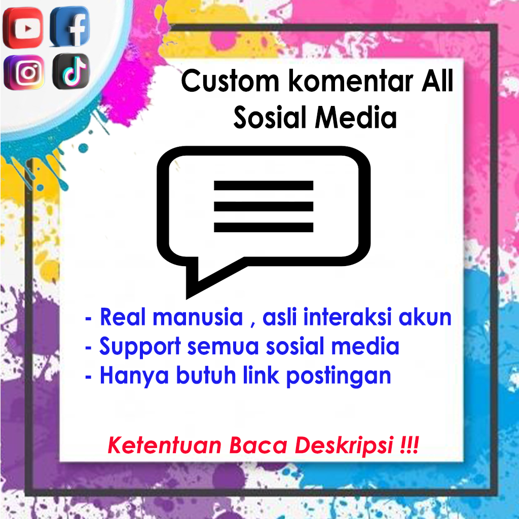 Panduan meningkatkan interaksi komentar sosial media - support facebook, instagram, tiktok, youtube,