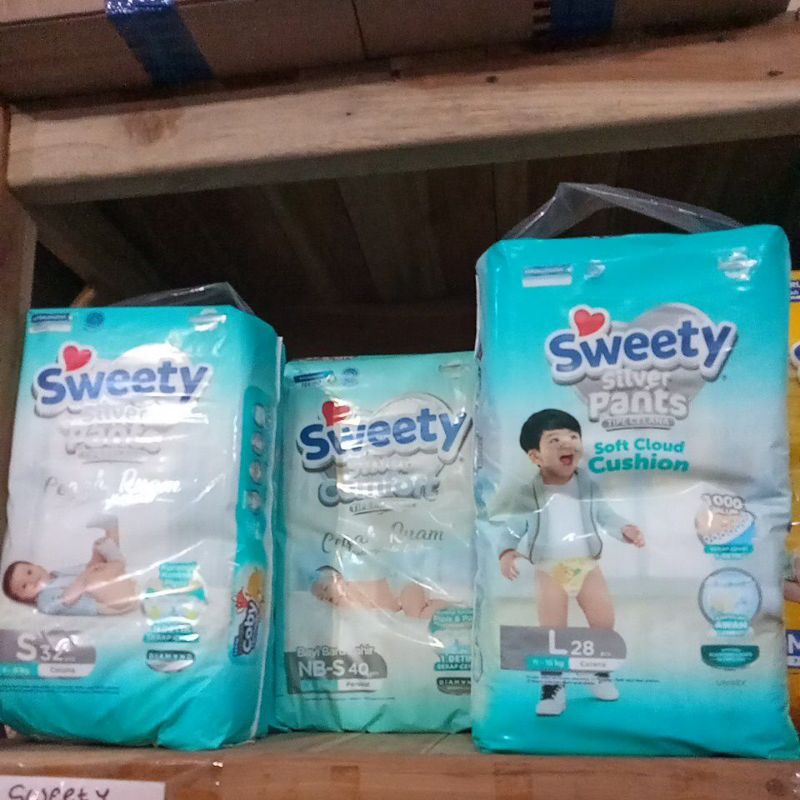 SWEETY SILVER NBS - SWEETY SILVER PANTS S M L XL XL