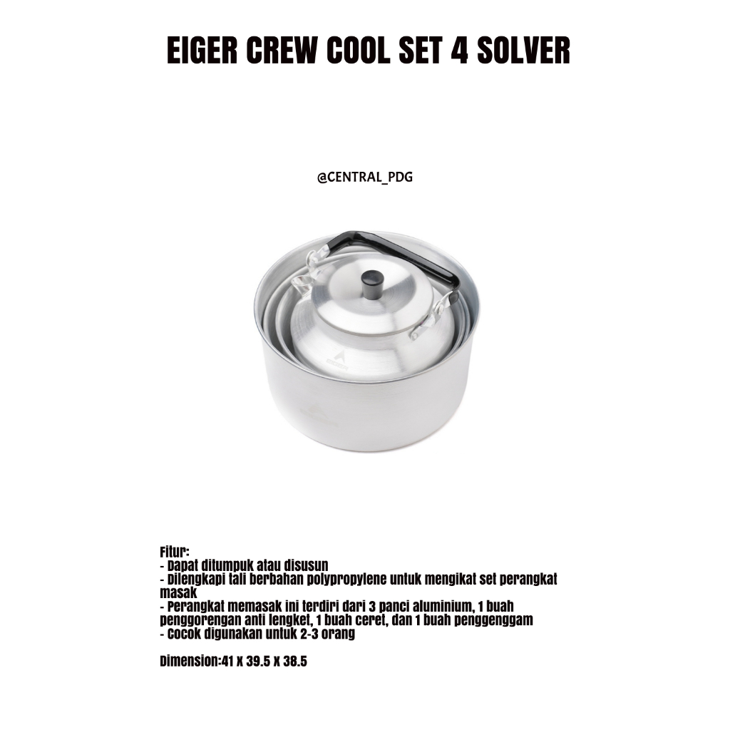 EIGER001 CREW COOK SET 4  3521 ORIGINAL