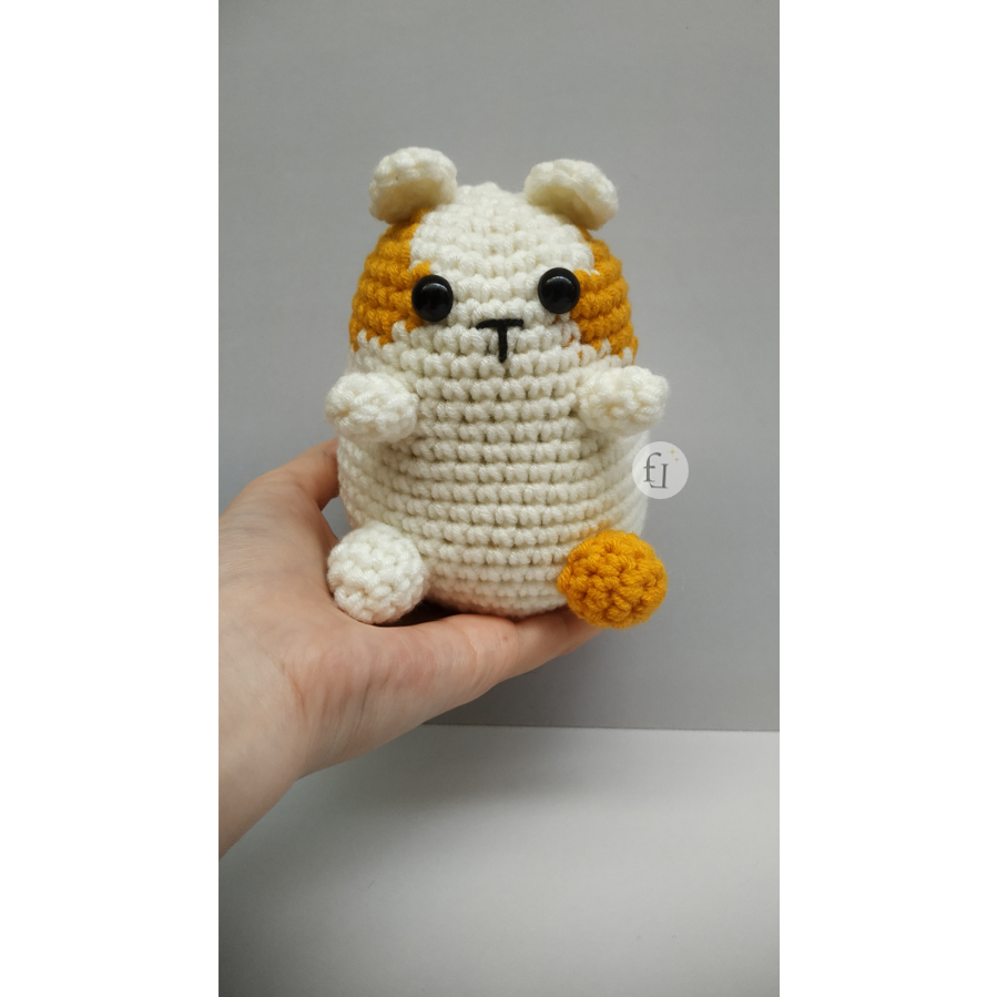 Boneka Rajut Hamster | Hamster Amigurumi Doll | Hamster Doll | Hamster Crochet