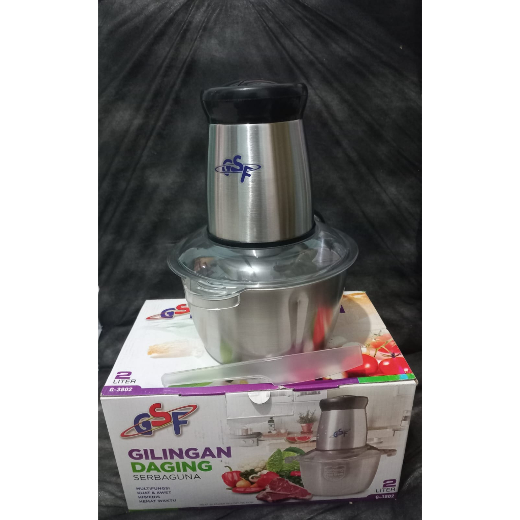Food Chopper GSF Stainless Steel / Penggiling Daging / Food Processor
