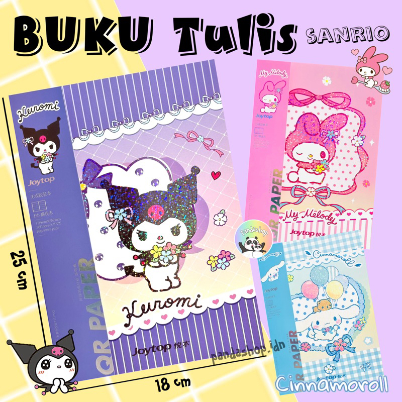 

Buku Tulis Besar Sanrio QR Joytop Premium Quality