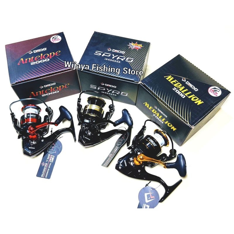 Reel Pancing Daido Spyro Medallion Antelope 1000 2000 3000 4000 6000 POWER HANDLE SEAL DI TUTUP SPOO