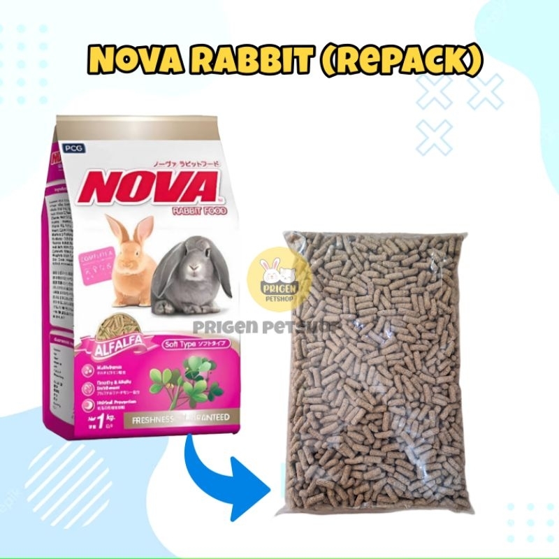 Nova Rabbit Makanan Kelinci - Pakan Penggemuk Kelinci - Pakan Kelinci Import