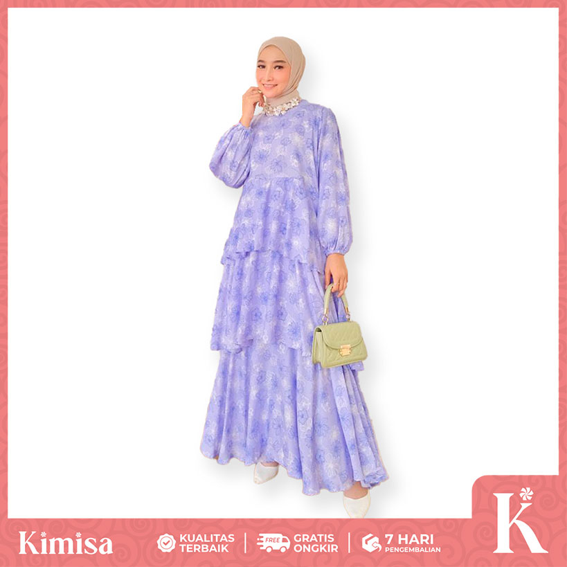 Gamis Daisy Rayon Viscose Premium Fashion Muslim Dress Syari by Kimisa
